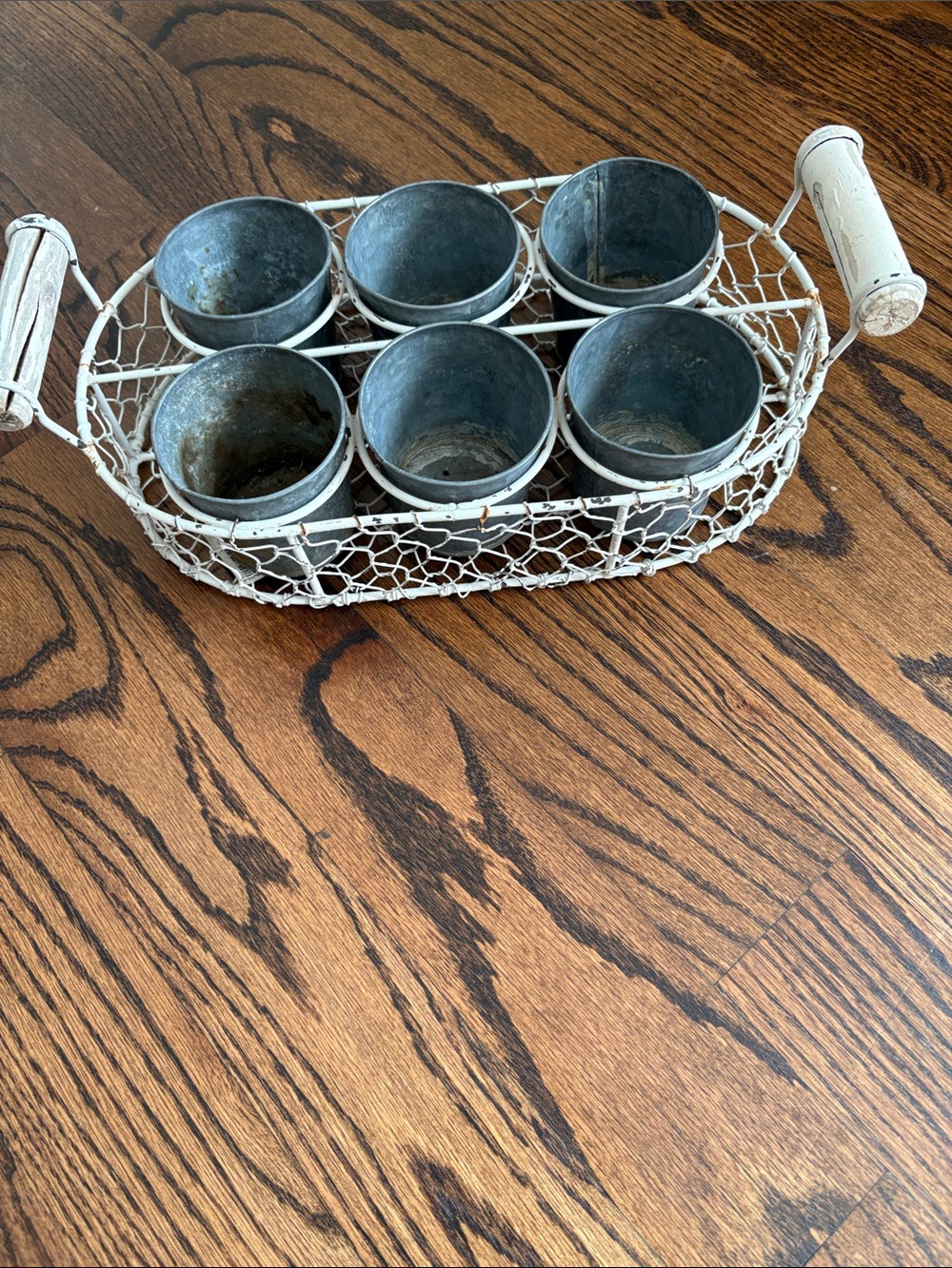 Vintage Rustic French Farmhouse
Wire Handled Basket